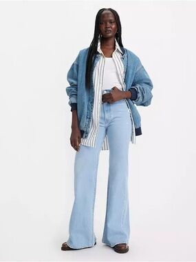 Levi's Light Blue High-Rise Flare Jeans